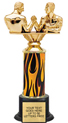 Trophy: Interchangeable column on weighted black base