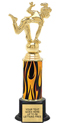 Trophy: Interchangeable column on weighted black base
