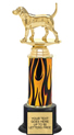 Trophy: Interchangeable column on weighted black base