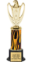 Trophy: Interchangeable column on weighted black base