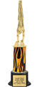 Trophy: Interchangeable column on weighted black base