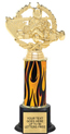 Trophy: Interchangeable column on weighted black base