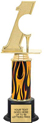 Trophy: Interchangeable column on weighted black base
