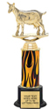 Trophy: Interchangeable column on weighted black base