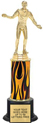 Trophy: Interchangeable column on weighted black base