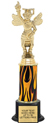 Trophy: Interchangeable column on weighted black base