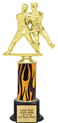 Trophy: Interchangeable column on weighted black base