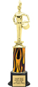 Trophy: Interchangeable column on weighted black base