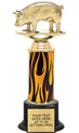 Trophy: Interchangeable column on weighted black base