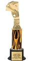 Trophy: Interchangeable column on weighted black base