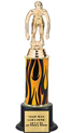 Trophy: Interchangeable column on weighted black base