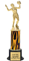 Trophy: Interchangeable column on weighted black base