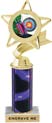 Star & Pennant Color Insert Trophy w/ Column