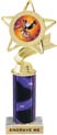 Star & Pennant Color Insert Trophy w/ Column