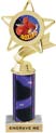 Star & Pennant Color Insert Trophy w/ Column