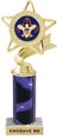 Star & Pennant Color Insert Trophy w/ Column