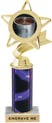 Star & Pennant Color Insert Trophy w/ Column