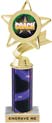 Star & Pennant Color Insert Trophy w/ Column