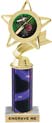 Star & Pennant Color Insert Trophy w/ Column