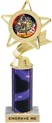 Star & Pennant Color Insert Trophy w/ Column
