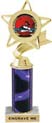 Star & Pennant Color Insert Trophy w/ Column