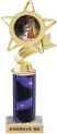 Star & Pennant Color Insert Trophy w/ Column