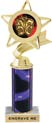 Star & Pennant Color Insert Trophy w/ Column
