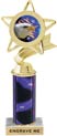 Star & Pennant Color Insert Trophy w/ Column