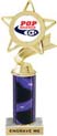 Star & Pennant Color Insert Trophy w/ Column