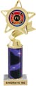 Star & Pennant Color Insert Trophy w/ Column