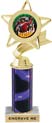 Star & Pennant Color Insert Trophy w/ Column
