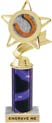 Star & Pennant Color Insert Trophy w/ Column