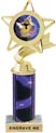 Star & Pennant Color Insert Trophy w/ Column