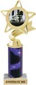 Star & Pennant Color Insert Trophy w/ Column