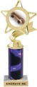 Star & Pennant Color Insert Trophy w/ Column