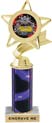 Star & Pennant Color Insert Trophy w/ Column