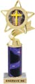 Star & Pennant Color Insert Trophy w/ Column