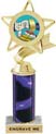 Star & Pennant Color Insert Trophy w/ Column
