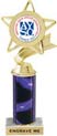 Star & Pennant Color Insert Trophy w/ Column