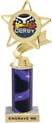 Star & Pennant Color Insert Trophy w/ Column