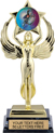 11 inch Insert Award XL Bright Gold Tone Figure