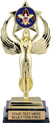 Insert Award XL Bright Gold Tone Figure