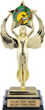 Insert Award XL Bright Gold Tone Figure
