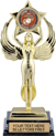 Insert Award XL Bright Gold Tone Figure