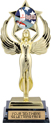 Insert Award XL Bright Gold Tone Figure