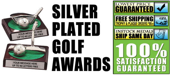 Silver Plated Golf Awards