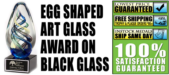 Egg-Shaped Art Glass Award