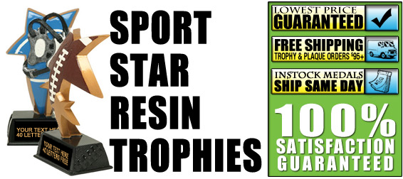 Sport Star Resin Trophies
