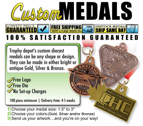 Custom Diecast Medals