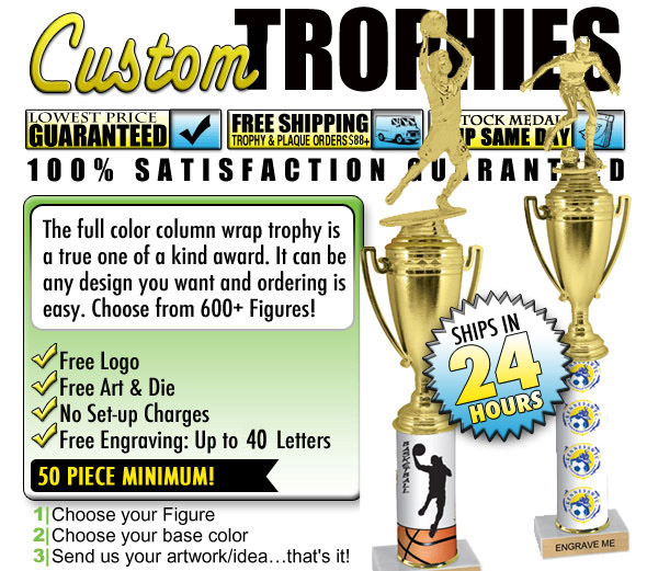Custom Column Cup Trophies